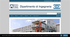 Desktop Screenshot of ingegneria.uniroma3.it