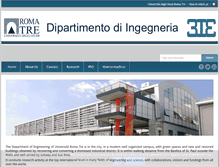 Tablet Screenshot of ingegneria.uniroma3.it