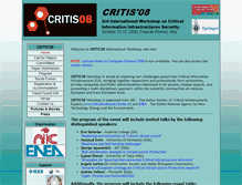 Tablet Screenshot of critis08.dia.uniroma3.it