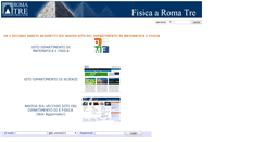 Desktop Screenshot of fis.uniroma3.it