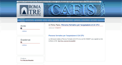 Desktop Screenshot of cafis.uniroma3.it