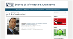 Desktop Screenshot of panzieri.dia.uniroma3.it