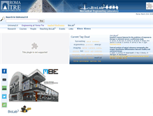 Tablet Screenshot of biolab.uniroma3.it