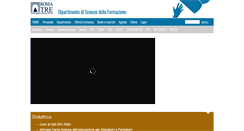 Desktop Screenshot of formazione.uniroma3.it