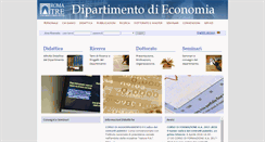 Desktop Screenshot of dipeco.uniroma3.it