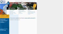 Desktop Screenshot of mat.uniroma3.it